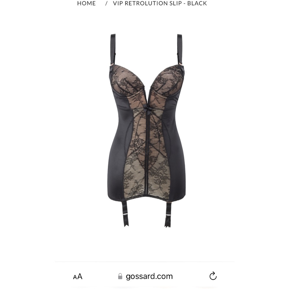 Gossard VIP Retrolution Slip 32C pre loved condition. briefs are included